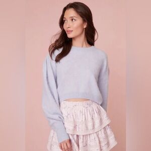 LoveShackFancy Balloon Sleeve Pullover Sweater - Wool + Cashmere!